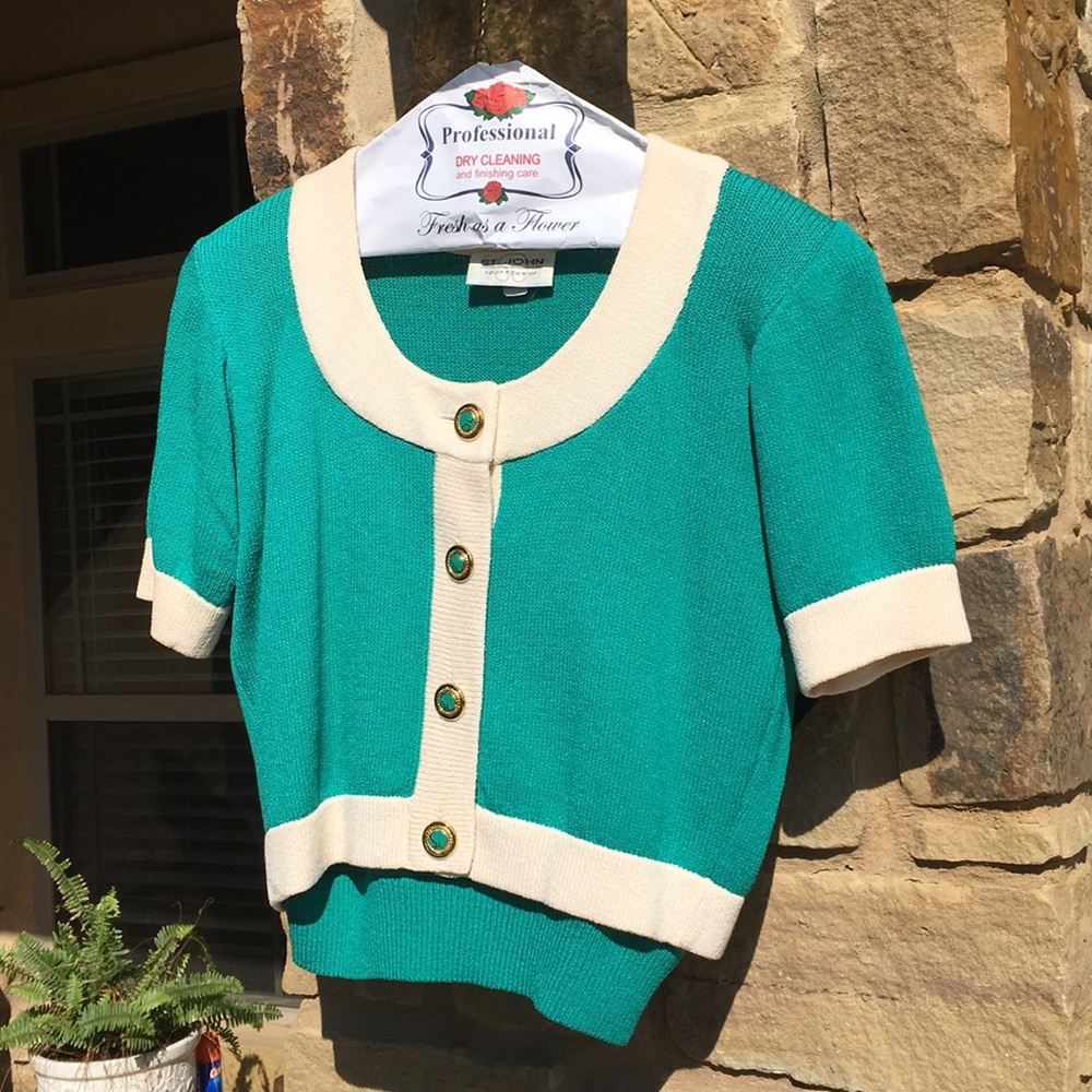 Vintage St John jacket and pullover sweater set